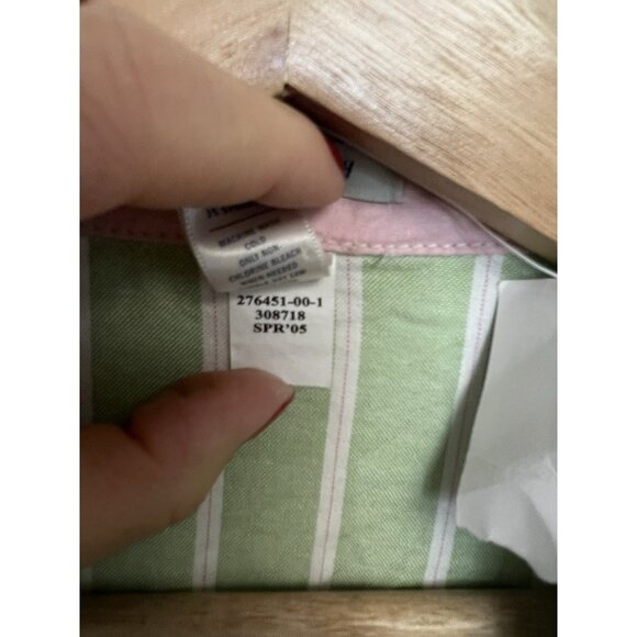 old navy 2005 preppy Y2K cotton striped shirt dress Belted Sz 1 NWT - Picture 7 of 12